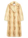 Stand Studio Nora Long Faux Fur Coat Clothing In Neutral