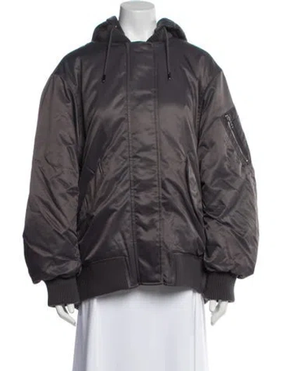 Pre-owned Stand Studio Nylon Jacket In Gray