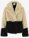 Stand Studio Black & Off-white Jubel Faux-shearling Jacket In Neutral