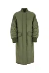 Stand Studio Long Abbie Bomber In Green