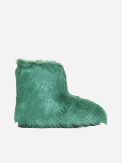 STAND STUDIO OLIVIA FAUX FUR ANKLE BOOTS