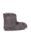 Stand Studio Olivia Medium Faux Fur Boots In Grey
