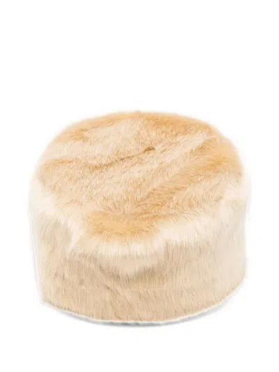Stand Studio Ozzy Faux Leather Hat In White