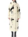 Stand Studio Palmer Faux Fur Coat With Detachable Scarf In Multi