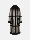 Stand Studio 'patrice' Brown Polyurethane Coat In Brown