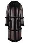 Stand Studio 'patrice' Long Faux Fur Trim Coat