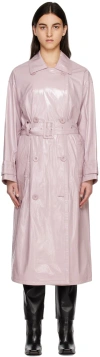 Stand Studio Pink Katharina Trench Coat In 20311 Blush Pink