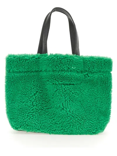 Stand Studio Plush Green Shopping Bag