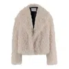 Stand Studio Samara Furry Fake Fur Jacket