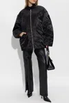 Stand Studio Prim Satin Bomber Jacket In Black