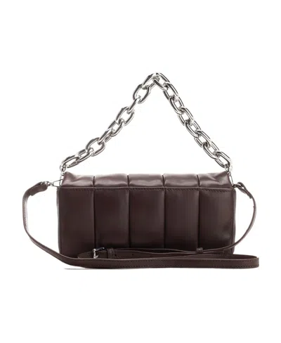 Stand Studio Quilted Leather Shoulder Bag In Black