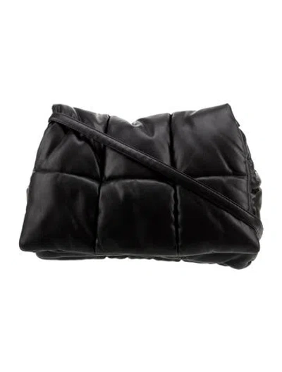 Pre-owned Stand Studio Quilted Messenger Bag In Black