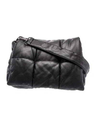 Pre-owned Stand Studio Quilted Shoulder Bag In Black