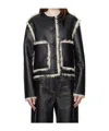 Stand Studio Reversible Faux-leather Jacket In Black