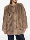 Stand Studio Round-neck Jacket In Brown