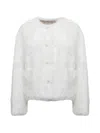 Stand Studio Round-neck Jacket In White
