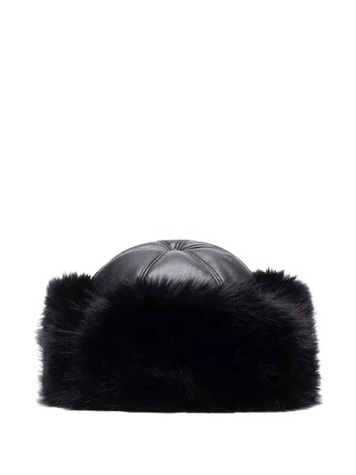 Stand Studio Sable Faux Fur Hat In Black