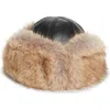 Stand Studio Sable Faux Leather & Faux Fur Trapper Hat In Neutral