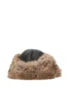 Stand Studio Beige Wool Trapper Bucket Hat In Brown