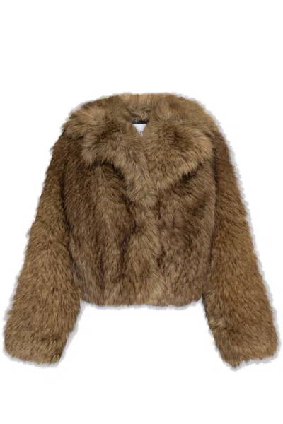 Stand Studio Samara Faux Fur In Brown