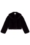 Stand Studio Samara Faux Fur Jacket In Purple
