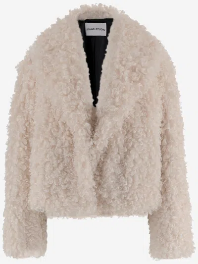 STAND STUDIO STAND STUDIO SAMARA FURRY FAKE FUR JACKET