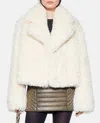 Stand Studio Lapel Long-sleeved Casual Jacket In Beige