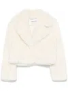Stand Studio Lapel Long-sleeved Casual Jacket In White