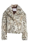 Stand Studio Samara Leopard Faux Fur Jacket In Leo