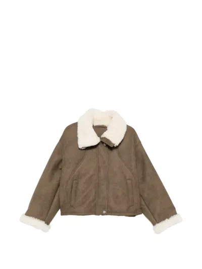 Stand Studio Sevyn Button-up Jacket In Brown