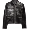 Stand Studio Sherla Lambskin Leather Jacket In Black