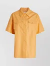 Stand Studio Shirt With Pockets And Collared Neck