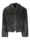 Stand Studio Zaylee Faux Fur Jacket In Gray