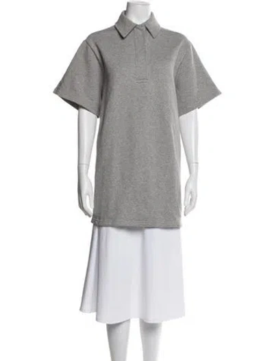 Pre-owned Stand Studio Short Sleeve Polo In Gray