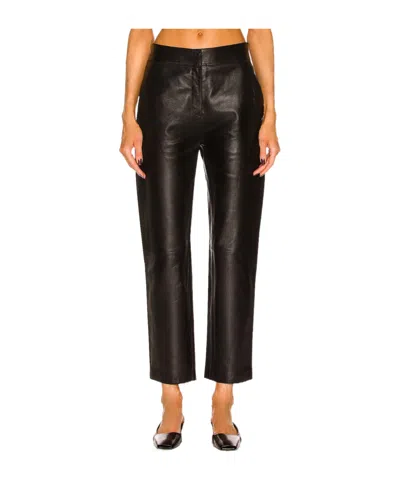 Stand Studio Slant Pocket Casual Pants In Black