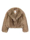 Stand Studio Smara Faux Fur Jacket In Brown