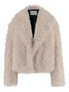 Stand Studio Smara Faux Fur Jacket In White