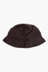 Stand Studio Solid Color Faux Leather Vida Bucket Hat