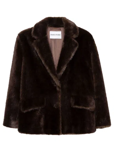 STAND STUDIO STAND STUDIO STAND STUDIO EVYN FAUX FUR JACKET