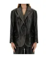 Stand Studio Suit-style Leather Jacket In Black