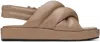 Stand Studio Taupe Spencer Sandals In Taupe 10600