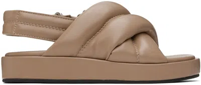 Stand Studio Taupe Spencer Sandals In Taupe 10600