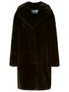 Stand Studio Teddy Camille Brown Faux Fur Jacket In Brown