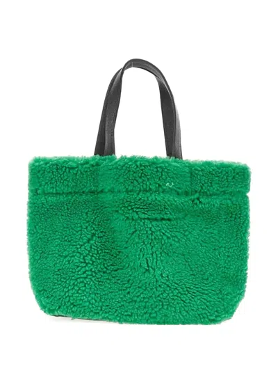 Stand Studio Textured Tote Bag In Green