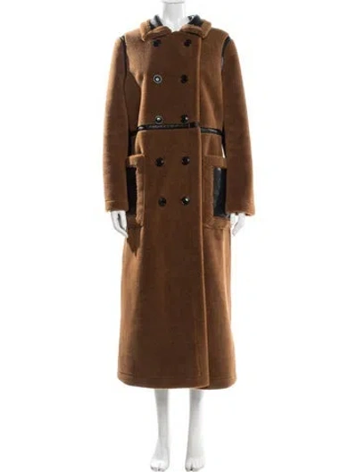 Pre-owned Stand Studio Trench Coat In Brown
