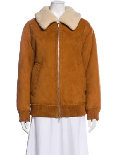 Pre-owned Stand Studio Utility Jacket In Brown