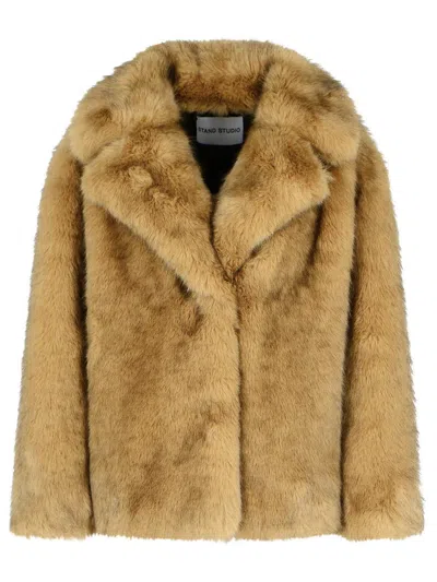Stand Studio Valentina Lapel Jacket In Neutral
