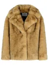 Stand Studio 'valentina' Brown Faux Fur Jacket In Brown