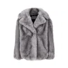 Stand Studio 'valentina' Faux Fur Jacket In Gray