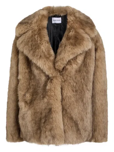 Stand Studio Valentina Short Jacket In Brown